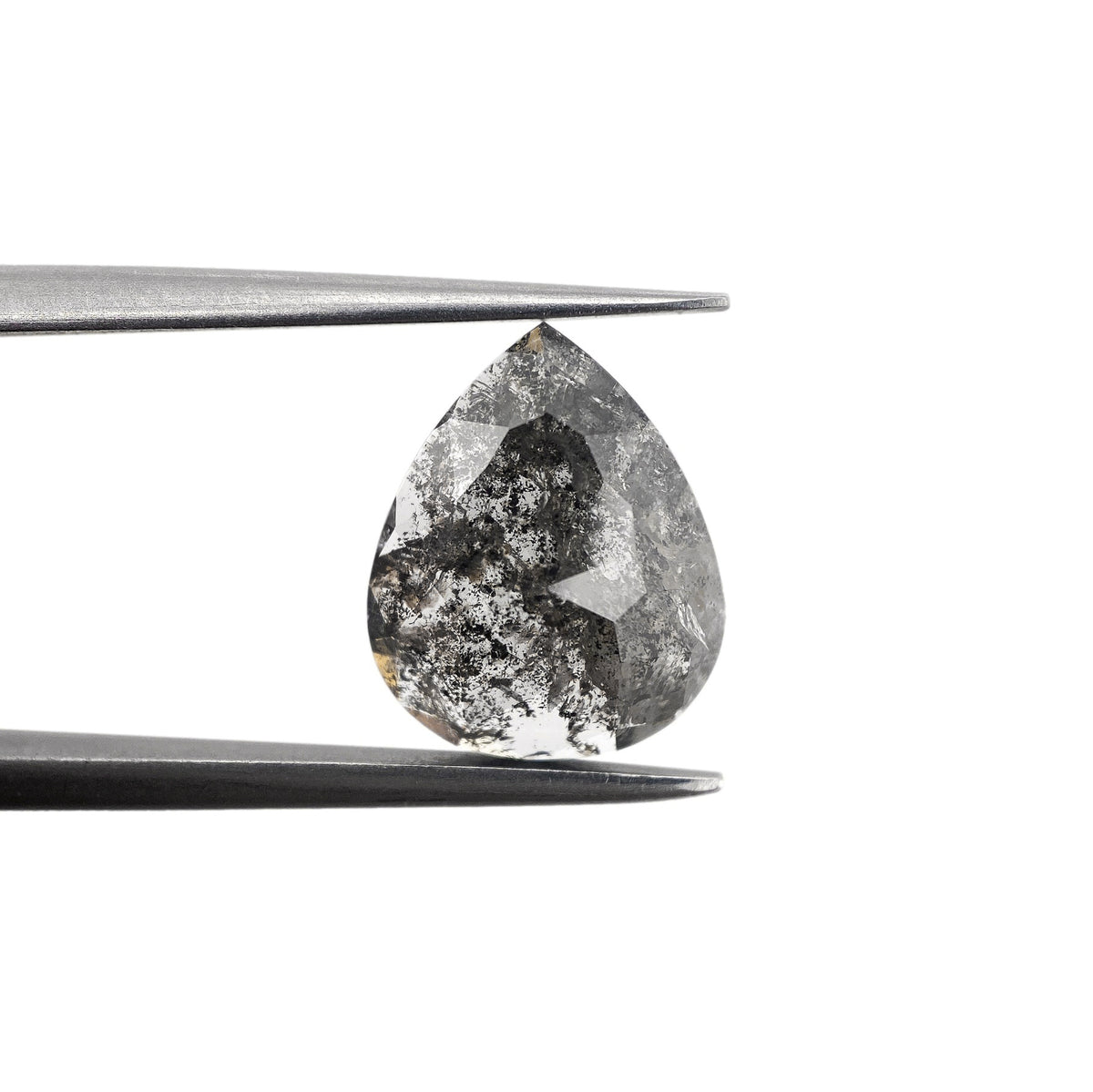 3.00ct | Rustic Pear Shape Rose Cut Diamond - Modern Rustic Diamond