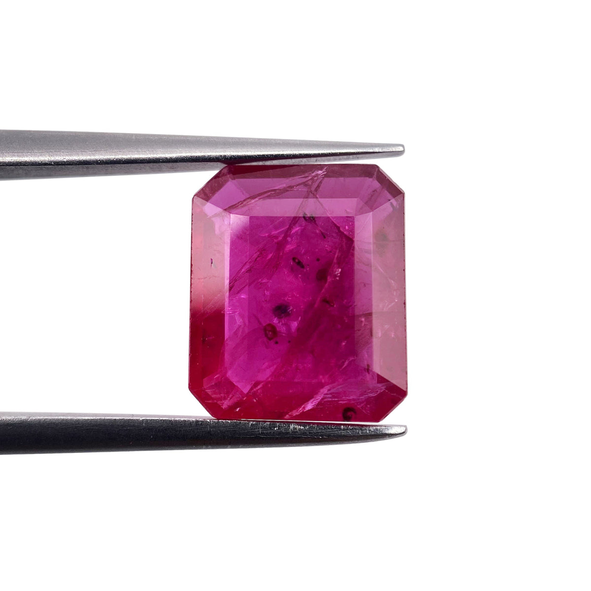 3.11ct | Red/ Emerald Shape Step Cut Diamond - Modern Rustic Diamond