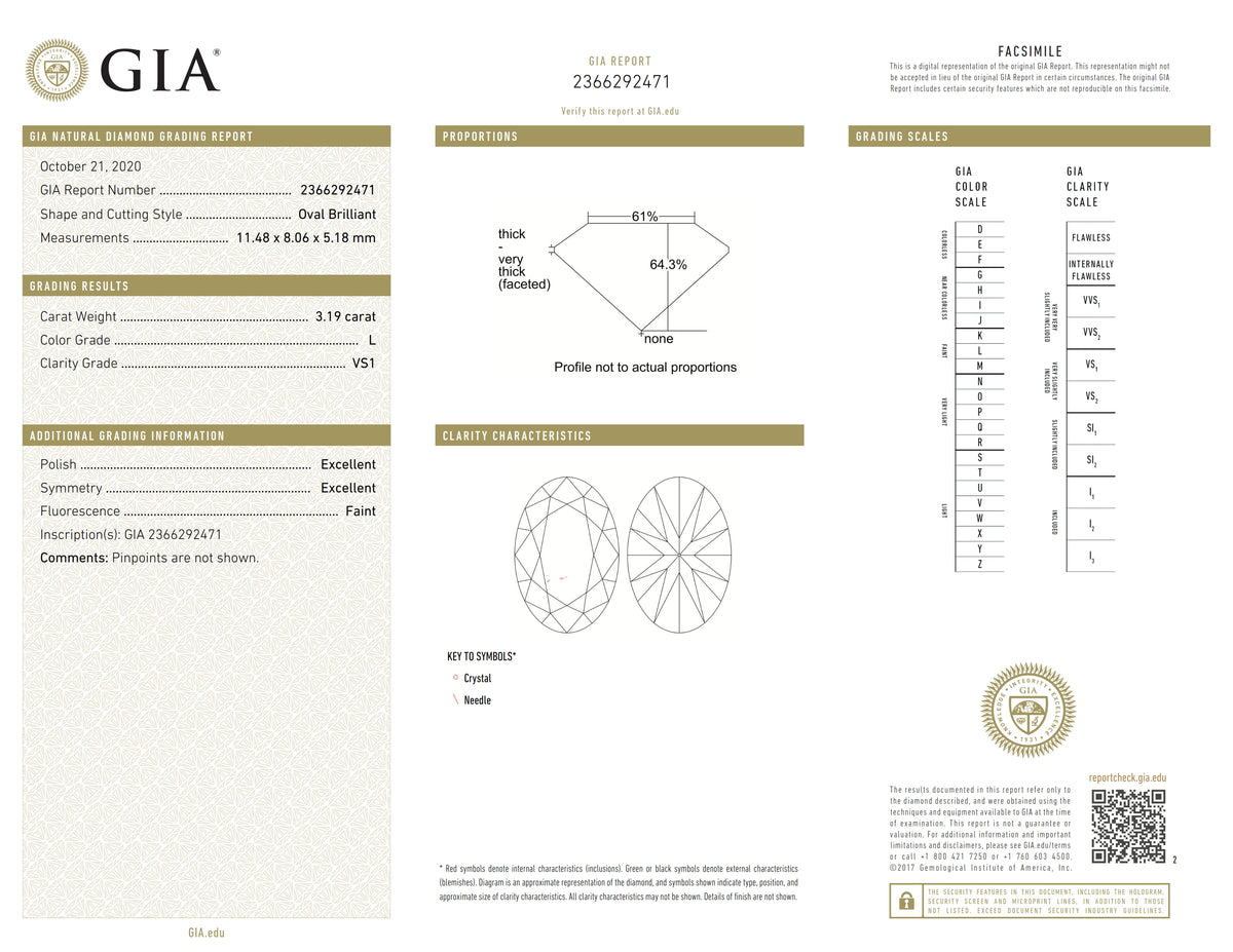 3.19ct | L/VS1 Oval Shape Brilliant Cut Diamond (GIA) - Modern Rustic Diamond