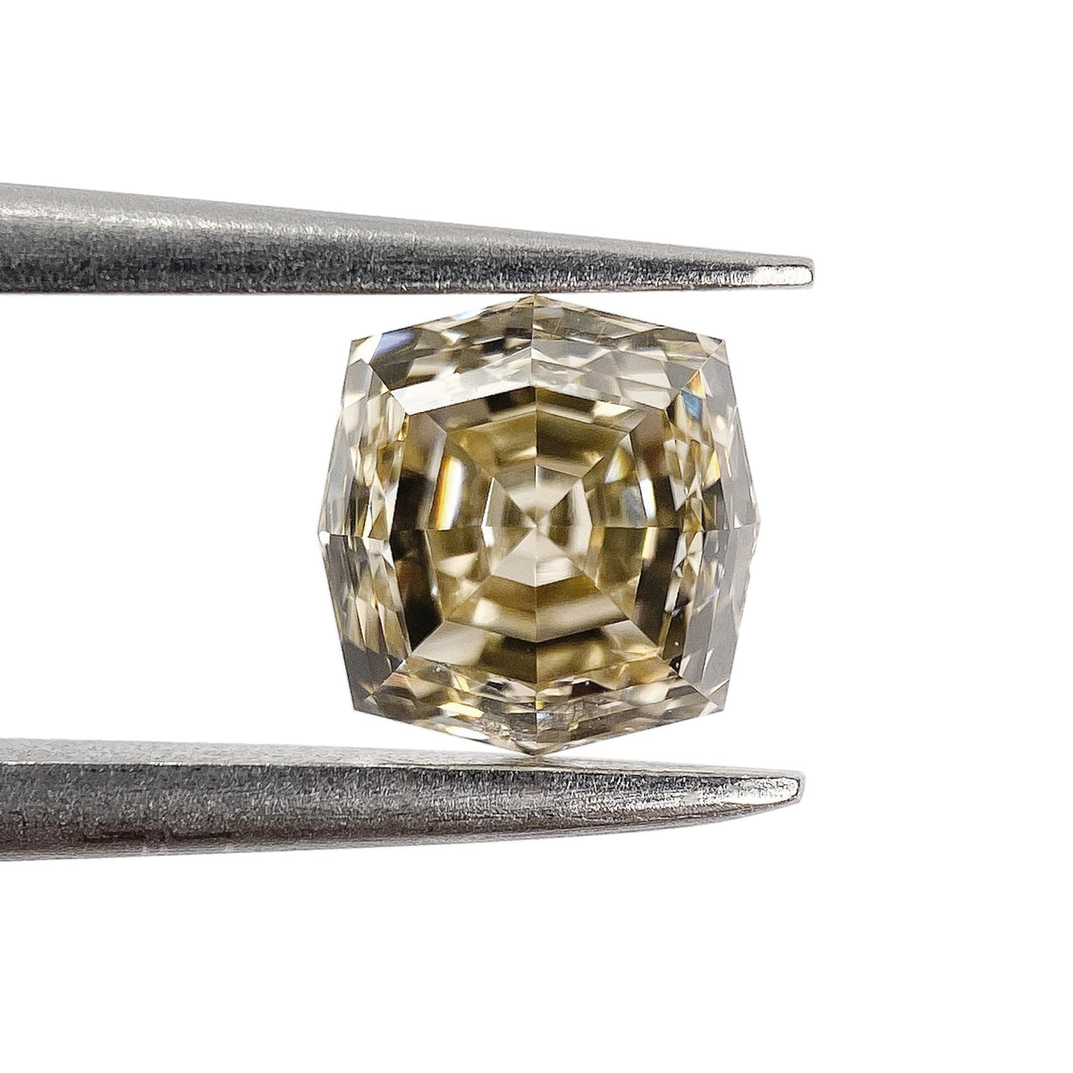 1.01ct | Champagne VS2 Cushion Shape Step Cut Diamond (GIA) - Modern Rustic Diamond