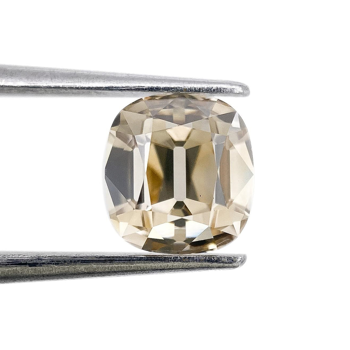 1.25ct | Champagne VS2 Cushion Shape Old Mine Cut Diamond (GIA) - Modern Rustic Diamond