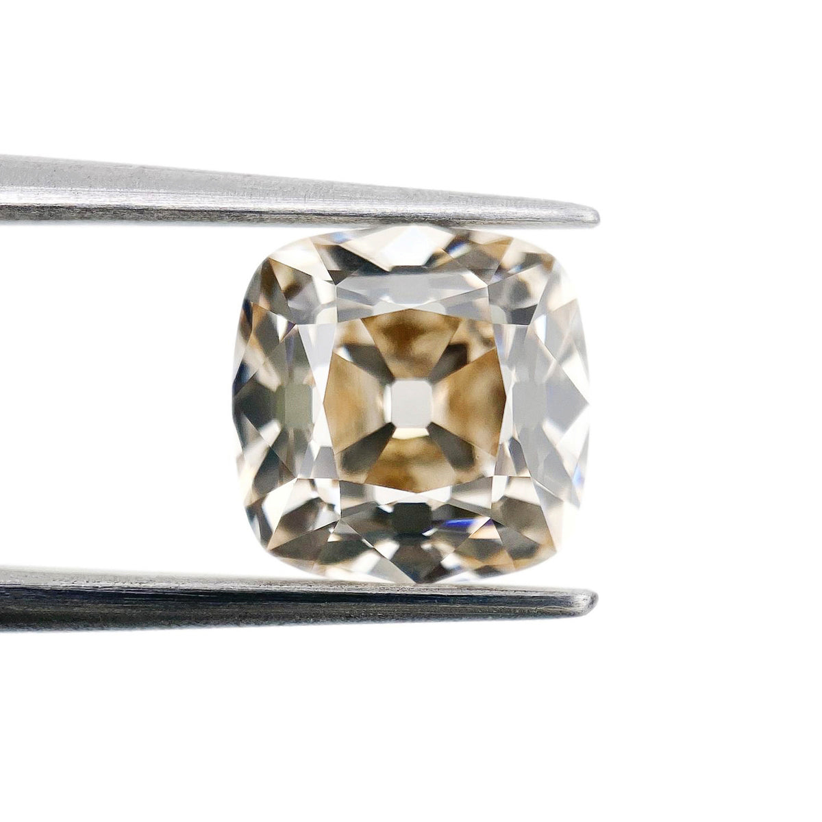 3.34ct | U-V/VS1 Cushion Shape Old Mine Cut Diamond (GIA) - Modern Rustic Diamond
