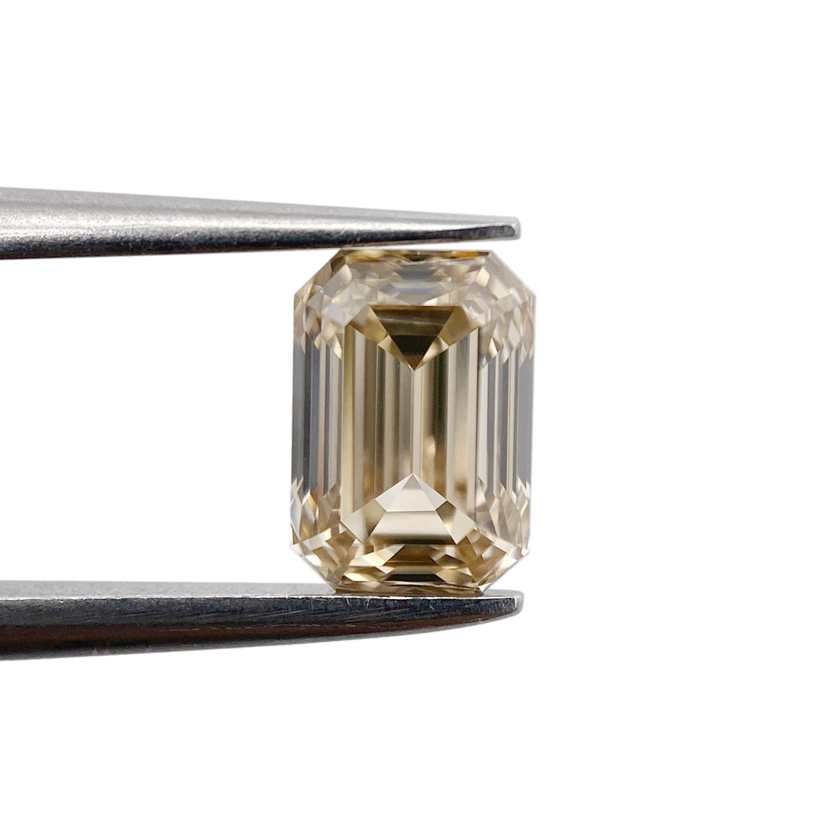 1.02ct | Champagne VVS Emerald Shape Step Cut Diamond - Modern Rustic Diamond