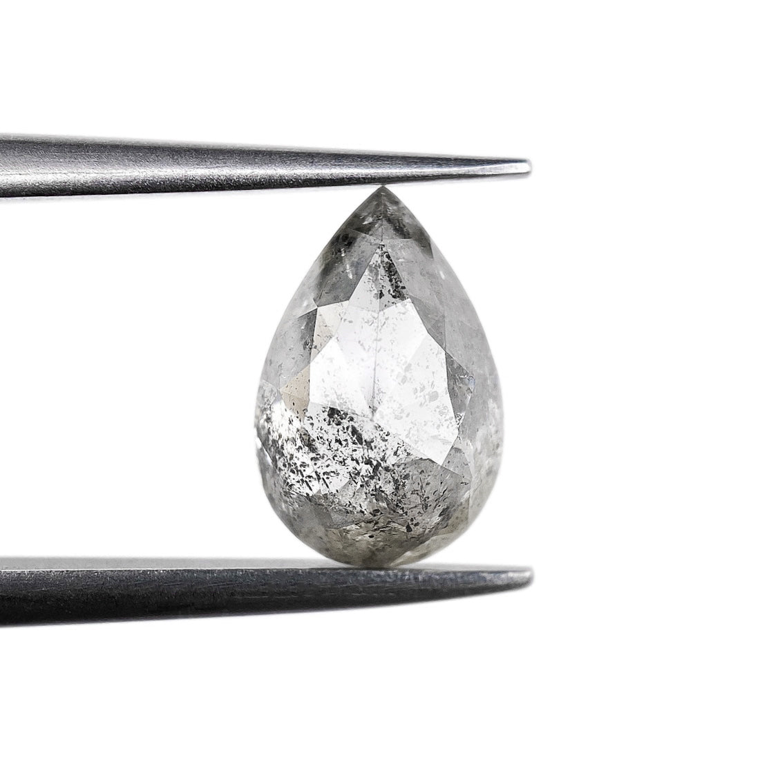1.25ct | Rustic Pear Shape Rose Cut Diamond - Modern Rustic Diamond