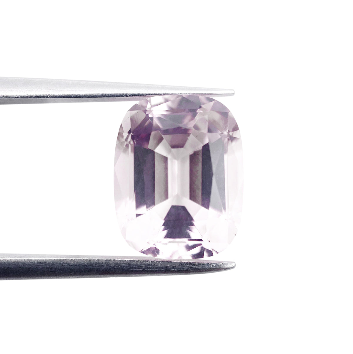 3.40ct |  Cushion Shape Step Cut Morganite - Modern Rustic Diamond