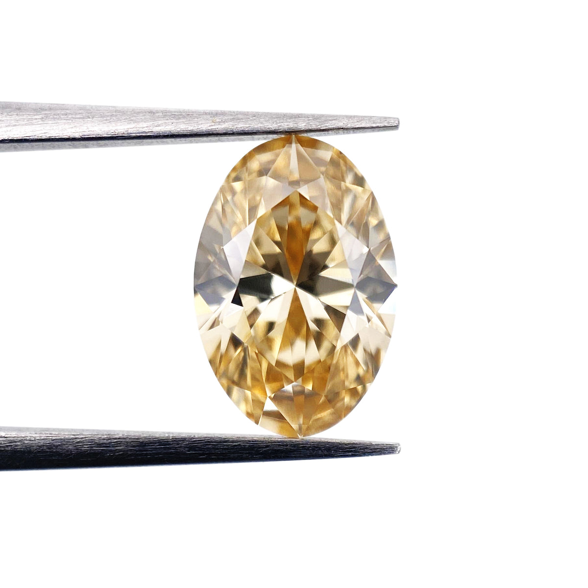 1.54ct | Fancy Light Brownish Yellow VVS2 Oval Shape Brilliant Cut Diamond (GIA) - Modern Rustic Diamond