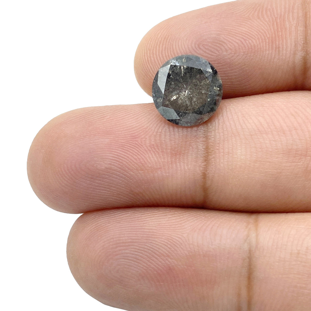 3.41ct | Rustic  Round Shape Brilliant Cut Diamond - Modern Rustic Diamond