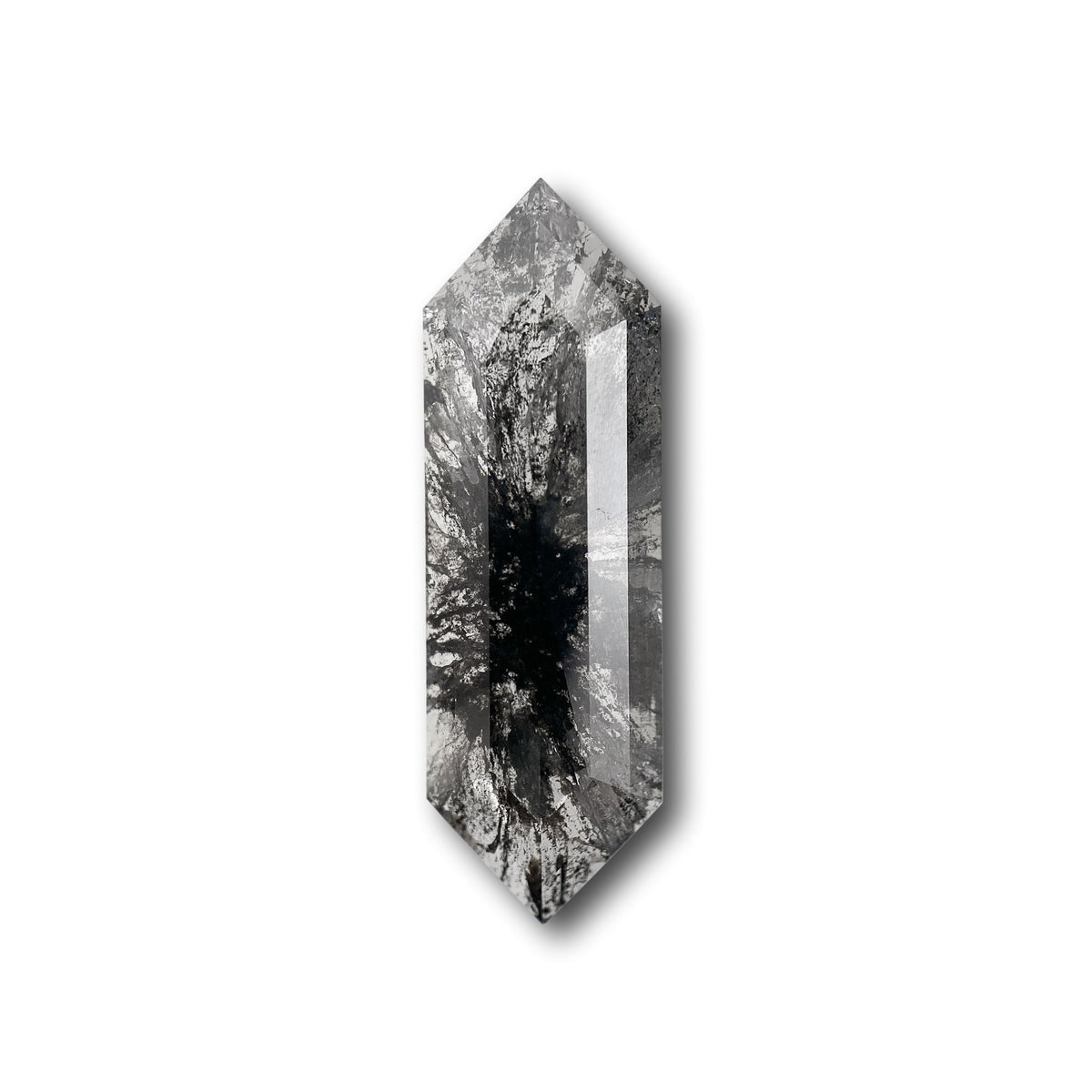 3.43ct | Rustic Hexagon Shape Rose Cut Diamond - Modern Rustic Diamond