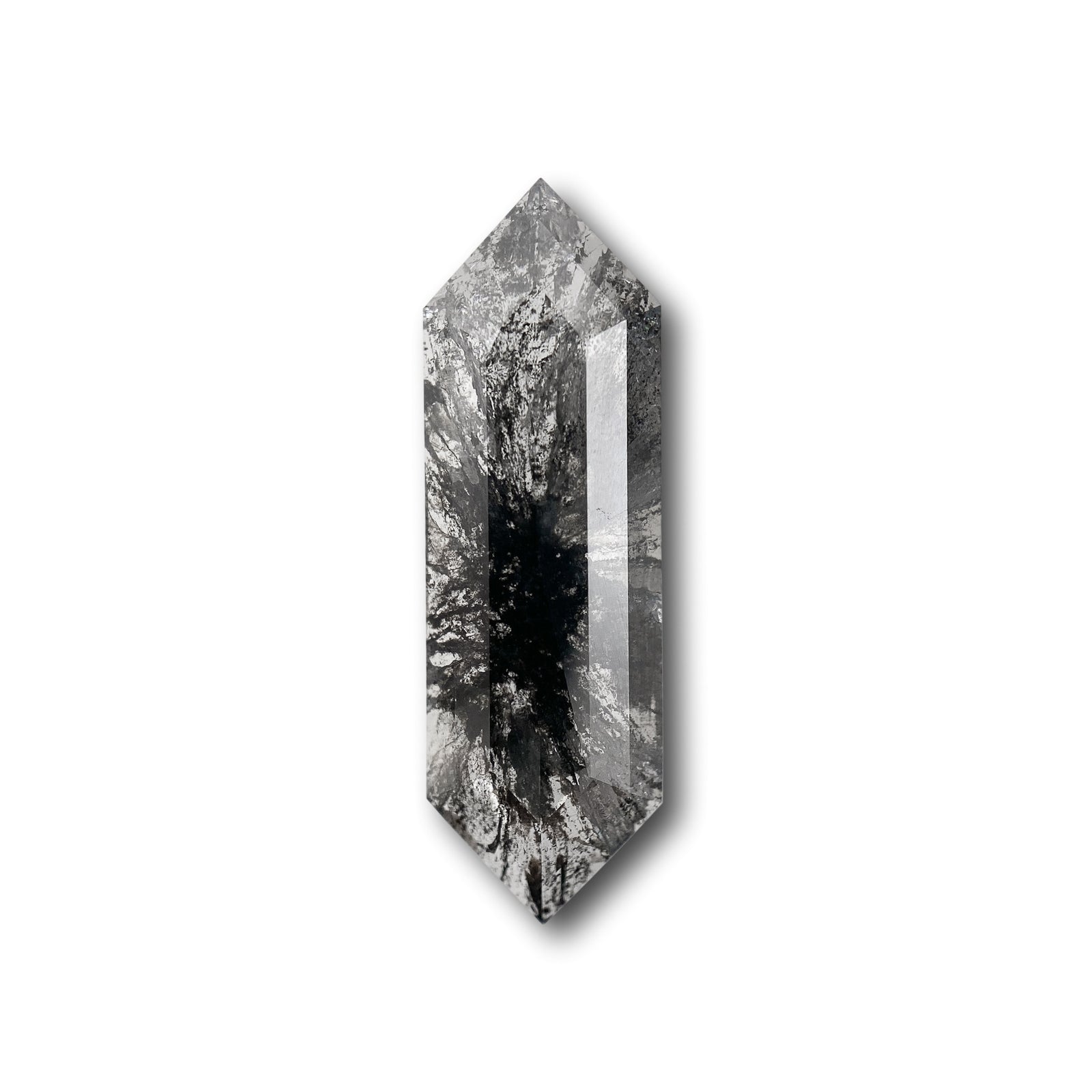 3.43ct | Rustic Hexagon Shape Rose Cut Diamond - Modern Rustic Diamond