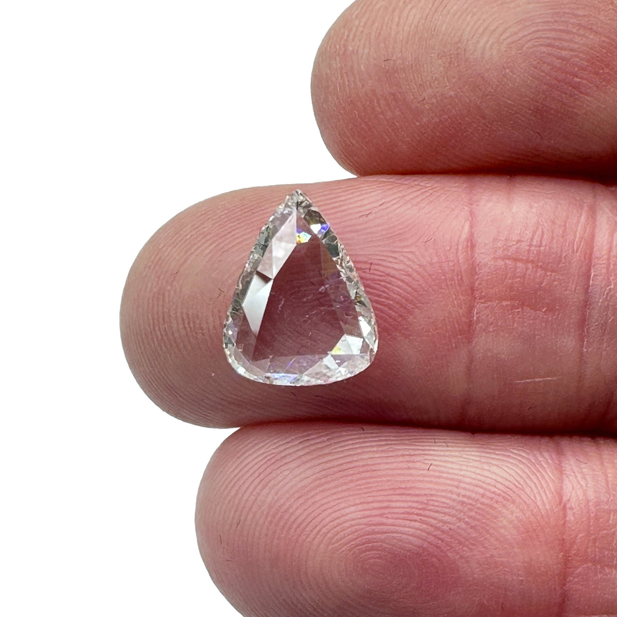 3.49ct | G/VS2-SI1 Pear Shape Rose Cut Diamond-Modern Rustic Diamond