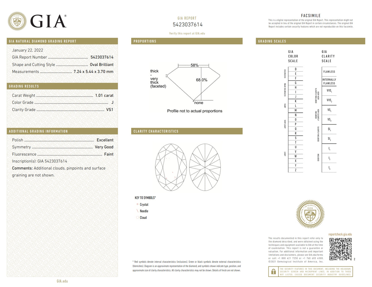 1.01ct | J/VS1 Oval Shape Brilliant Cut Diamond (GIA) - Modern Rustic Diamond