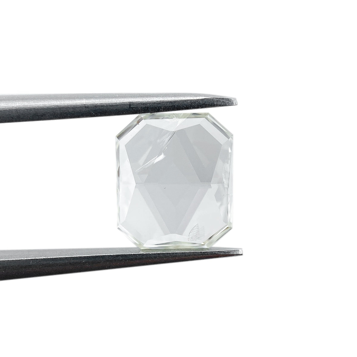 0.91ct | J/I1 Emerald Cut Shape Rose Cut Diamond - Modern Rustic Diamond