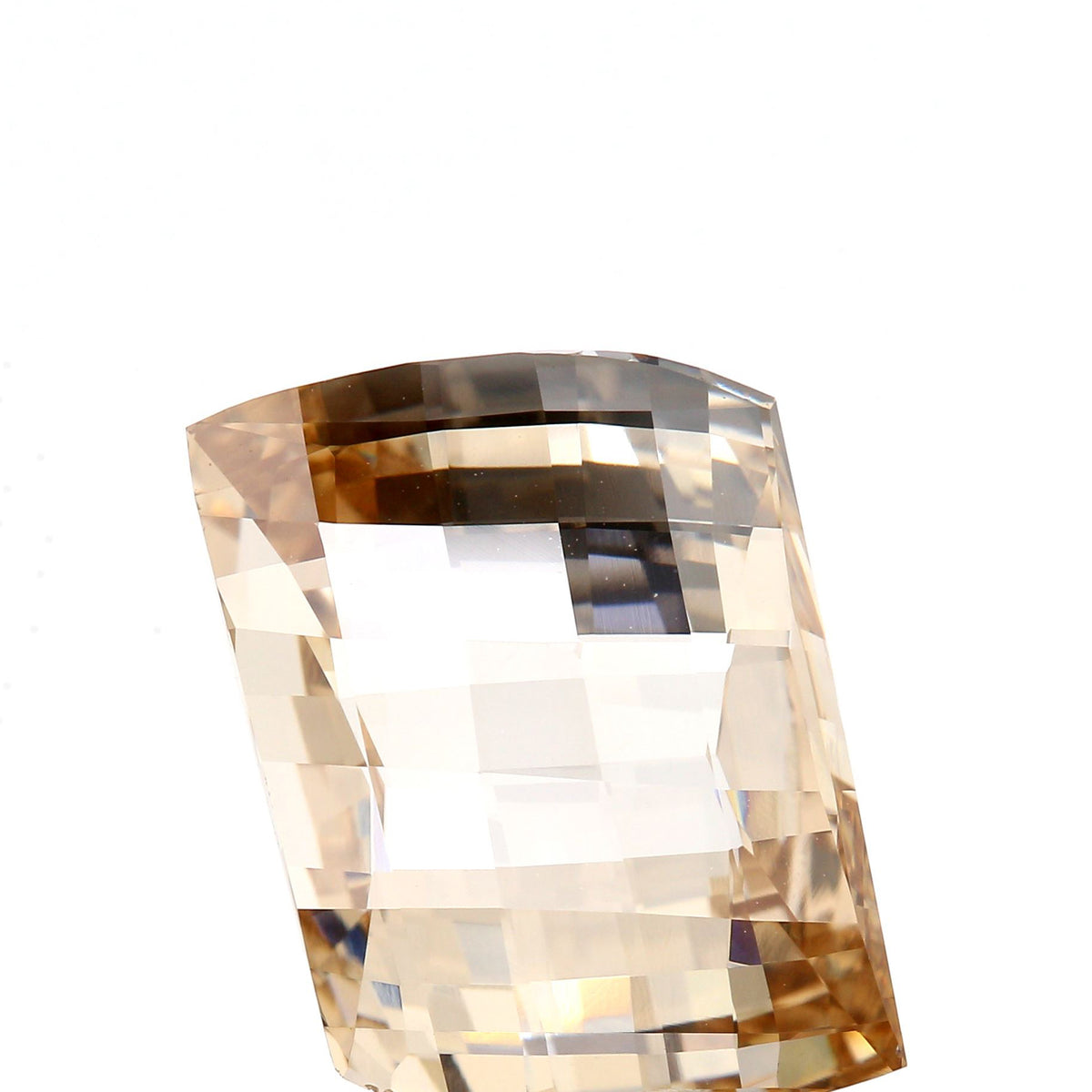 3.57ct | Champagne VVS Rhomboid Shape Rose Cut Diamond - Modern Rustic Diamond
