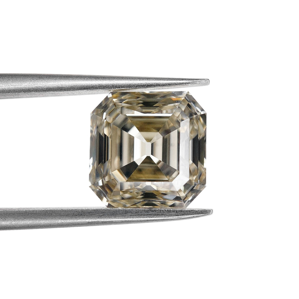 4.02ct | Light Brown VS2 Asscher Shape Step Cut Diamond (GIA) - Modern Rustic Diamond