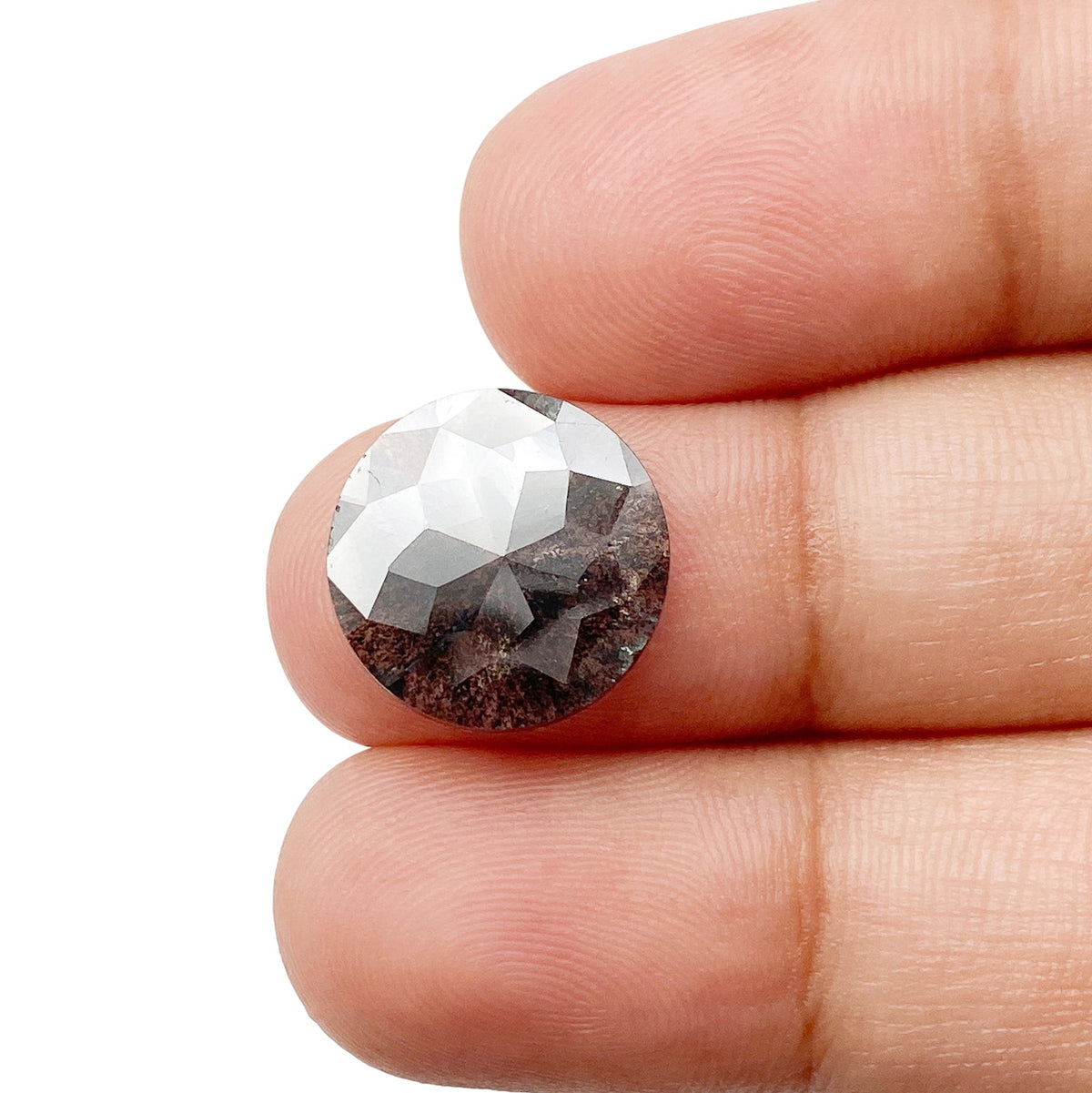 3.67ct | Rustic Round Shape Rose Cut Diamond - Modern Rustic Diamond