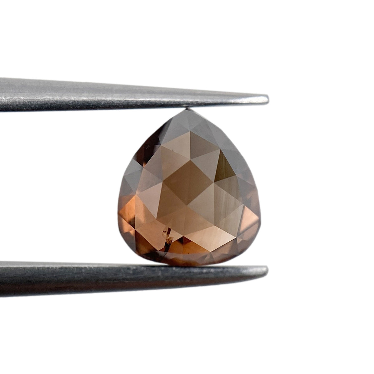1.14ct | Cognac SI1 Pear Shape Rose Cut Diamond - Modern Rustic Diamond