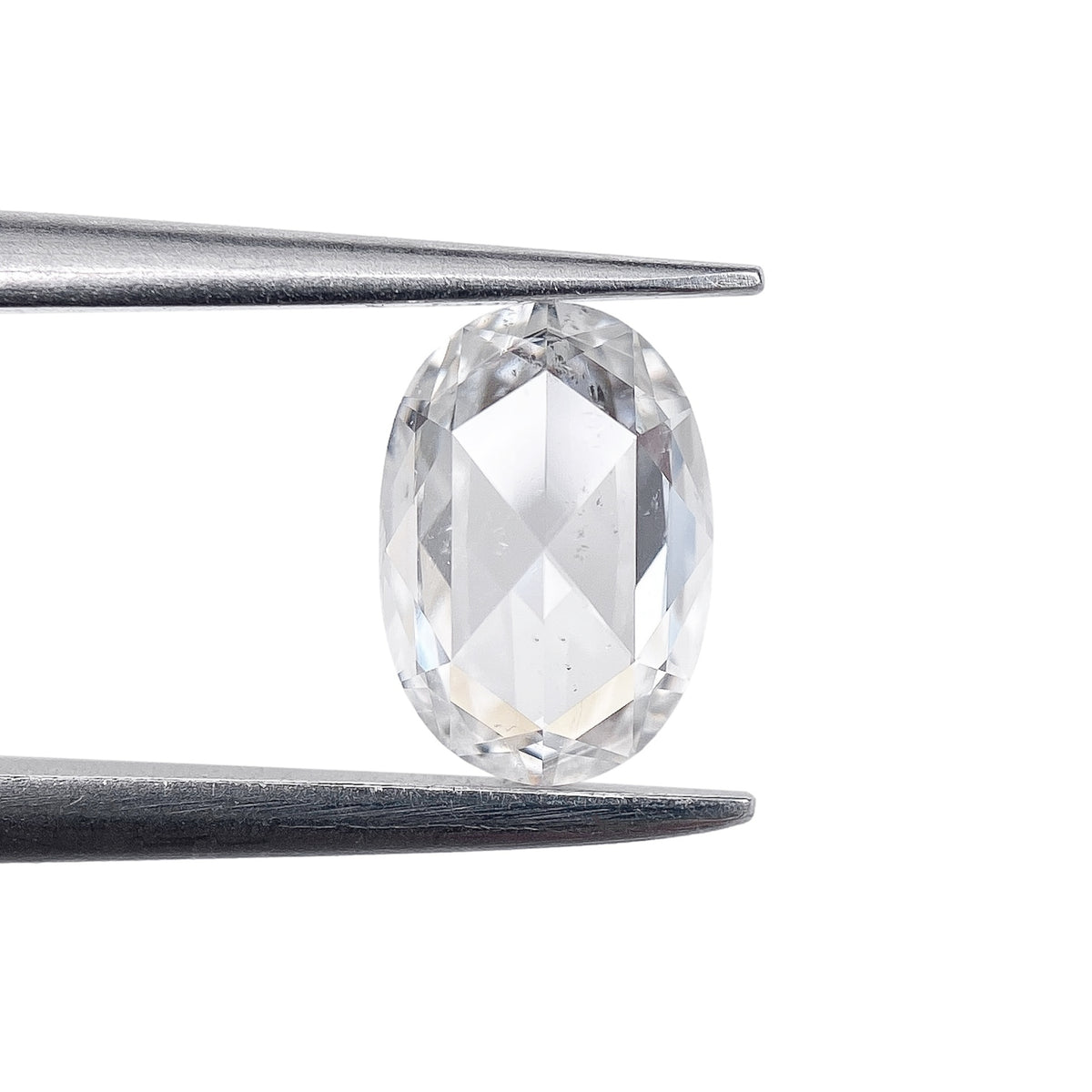 0.69ct | D/I1 Oval Shape Rose Cut Diamond - Modern Rustic Diamond