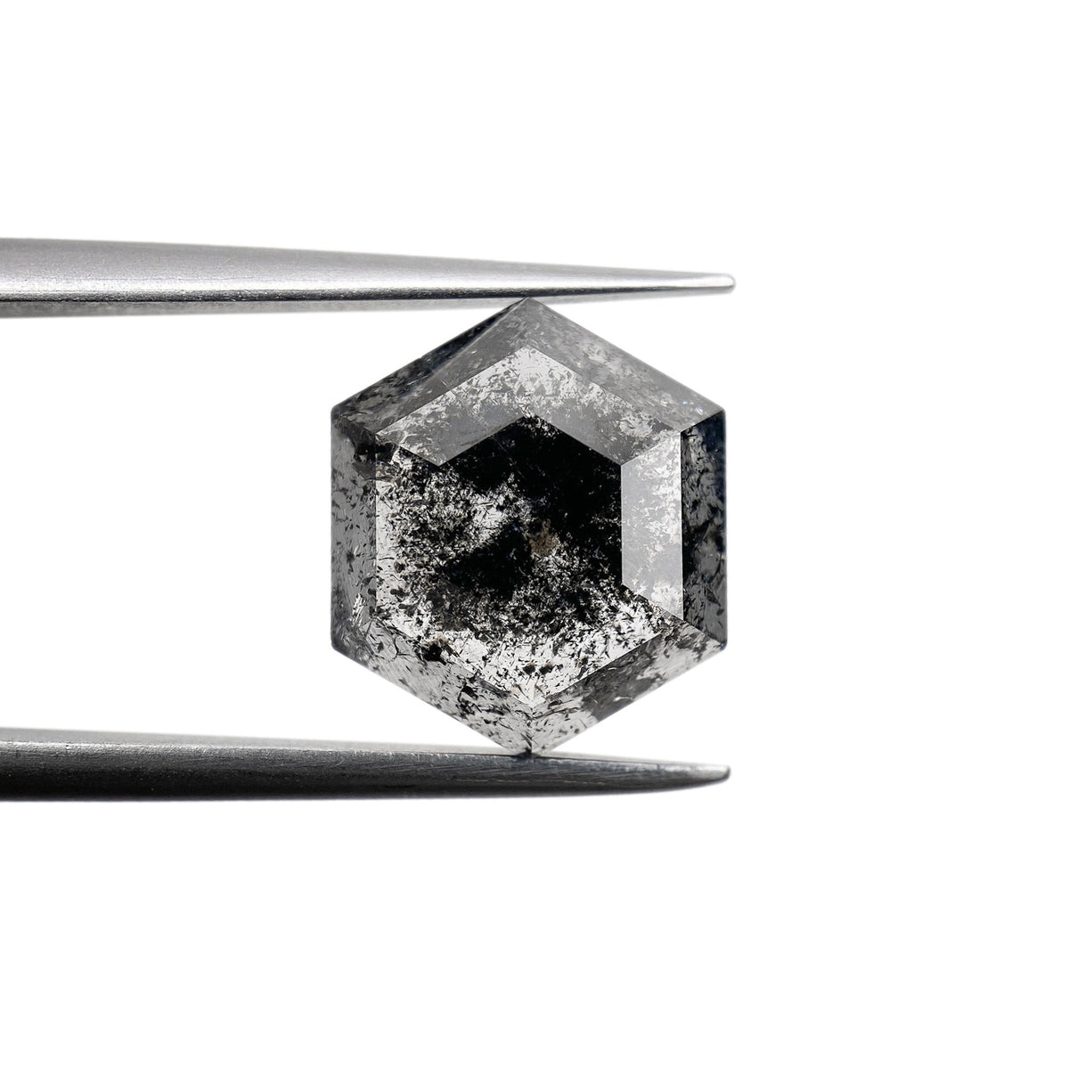 3.73ct | Rustic Hexagon Shape Step Cut Diamond - Modern Rustic Diamond