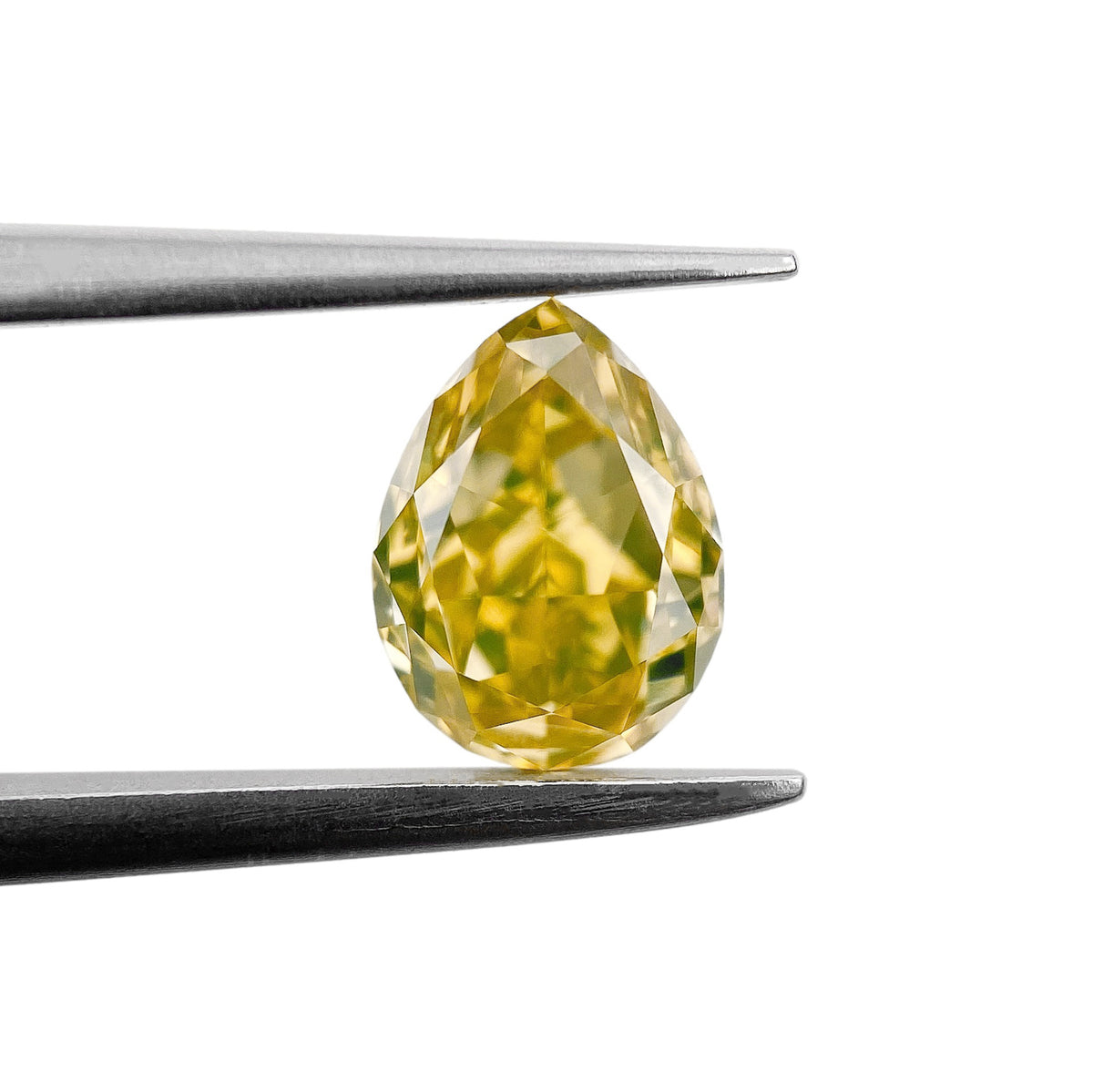 1.02ct | Yellow VS2 Pear Shape Brilliant Cut Diamond (GIA) - Modern Rustic Diamond