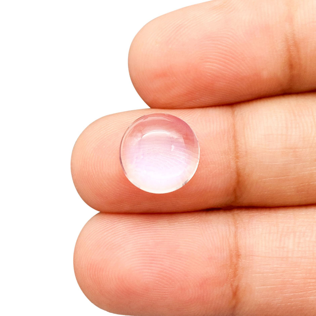 3.76ct |  Round Shape  Moonstone - Modern Rustic Diamond