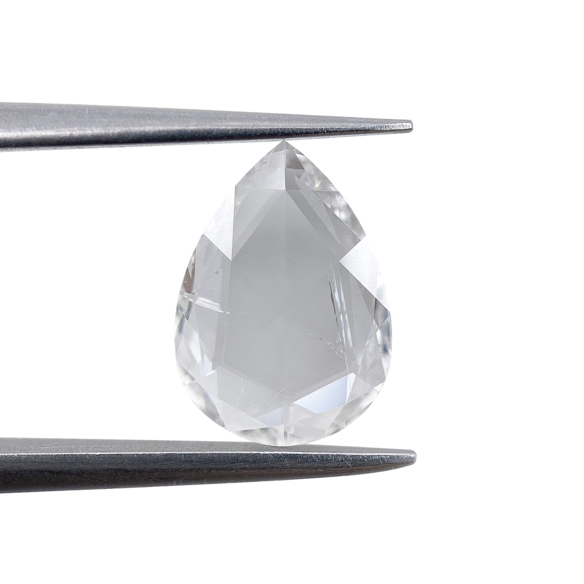 0.98ct | E-F/SI Pear Shape Rose Cut Diamond - Modern Rustic Diamond