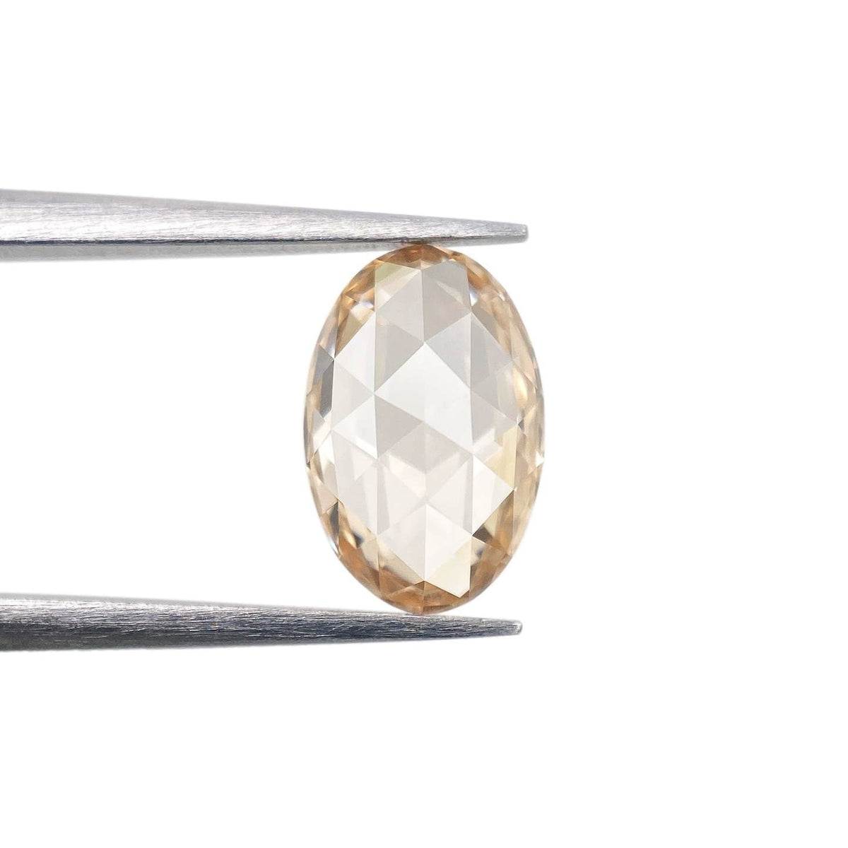 1.02ct | Champagne VS1 Oval Shape Rose Cut Diamond (GIA) - Modern Rustic Diamond