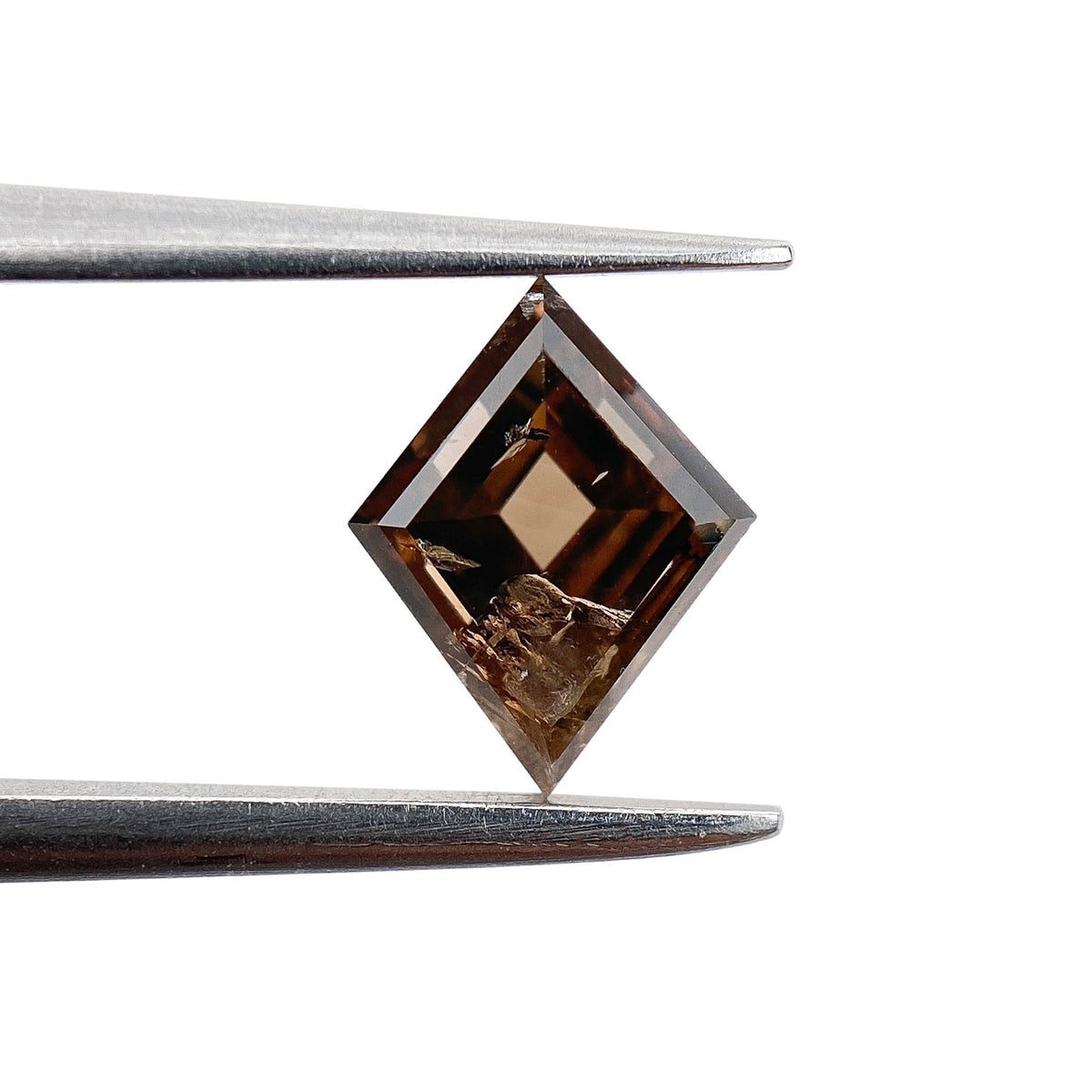 1.00ct | Cognac I1 Lozenge Shape Step Cut Diamond - Modern Rustic Diamond