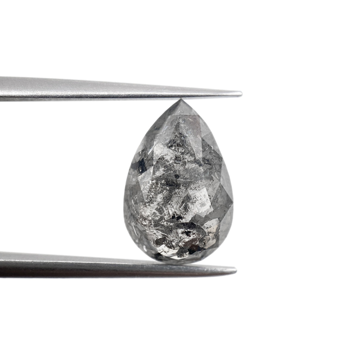 3.85ct | Rustic Pear Shape Brilliant Cut Diamond - Modern Rustic Diamond