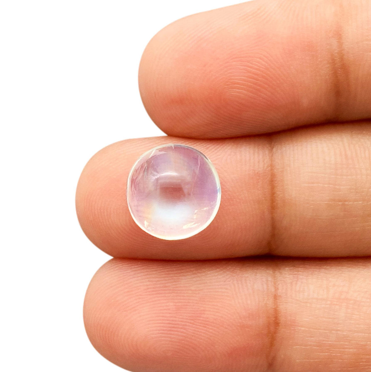 3.87ct |  Round Shape  Moonstone - Modern Rustic Diamond