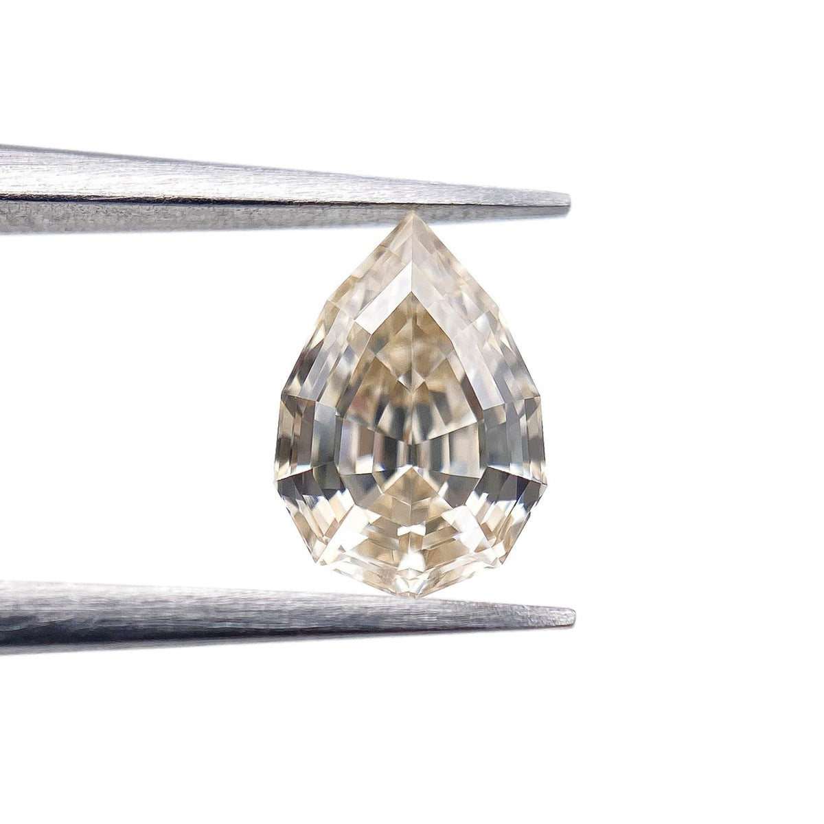 0.71ct | S-T/VS1 Pear Shape Step Cut Diamond (GIA) - Modern Rustic Diamond