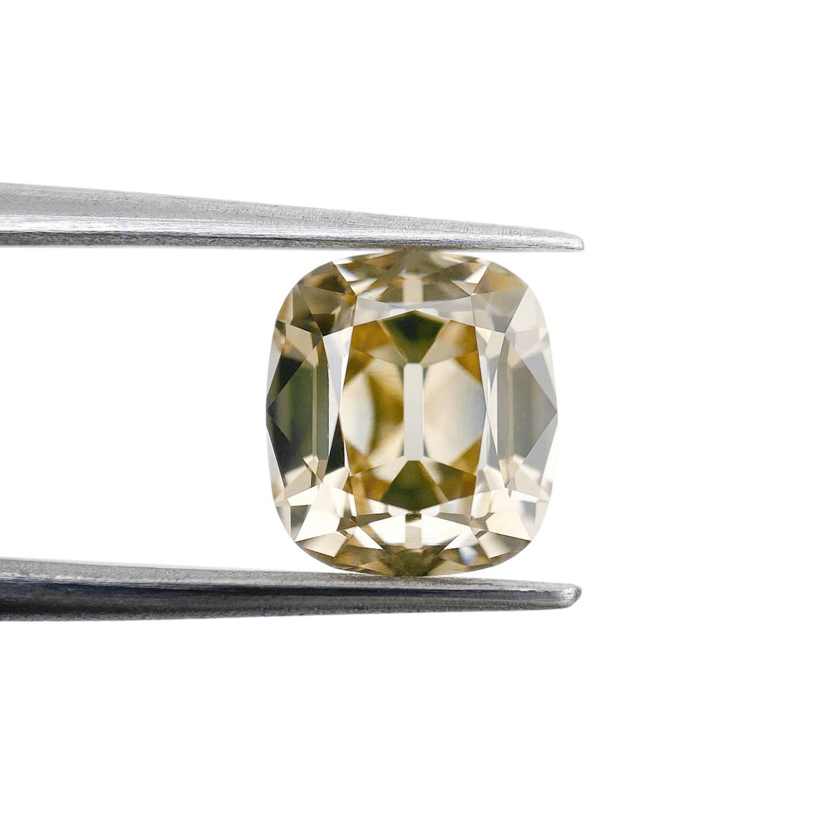 3.11ct | Fancy Light Brown VVS2 Cushion Shape Old Mine Cut Diamond (GIA) - Modern Rustic Diamond