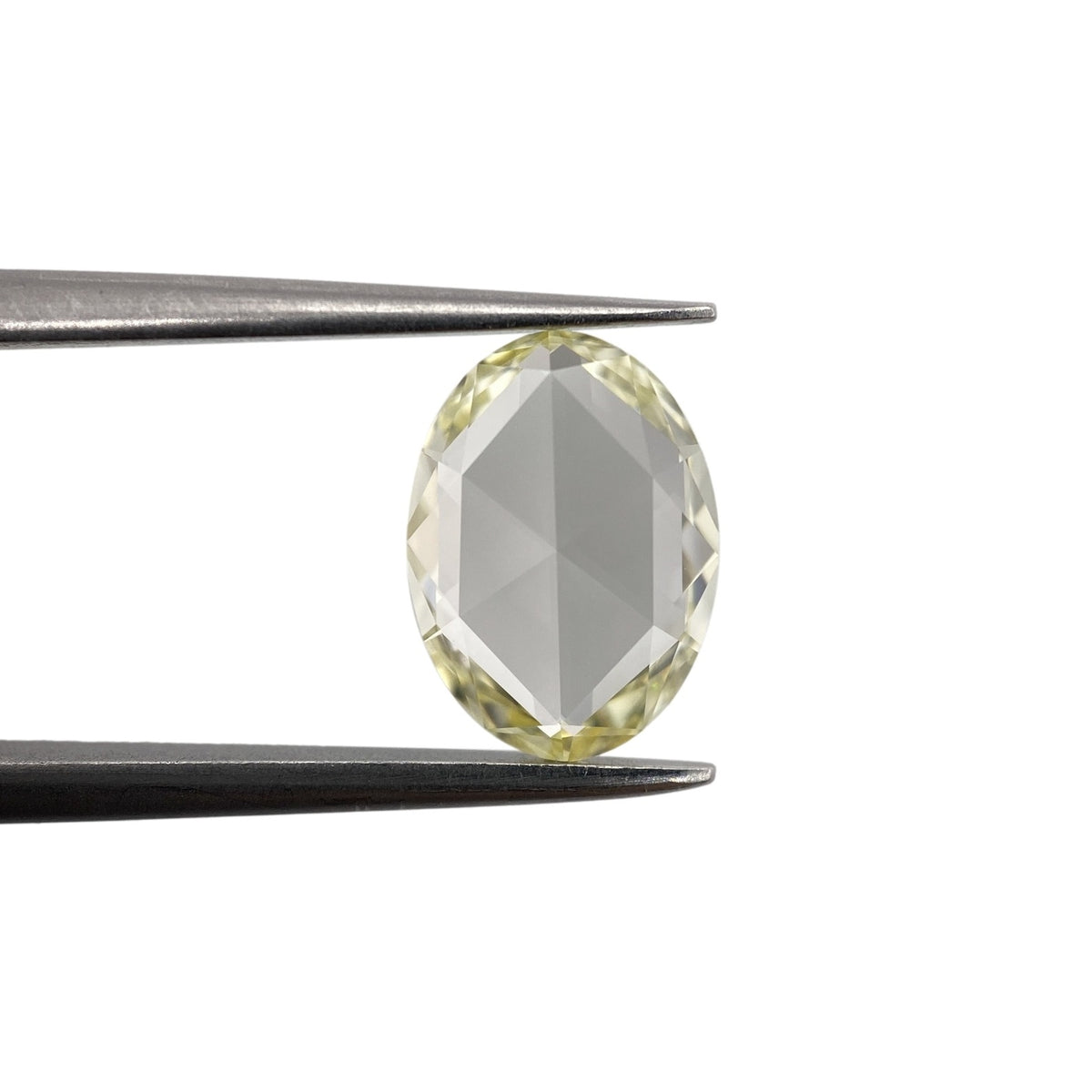1.38ct | Light Color VVS Oval Shape Rose Cut Diamond - Modern Rustic Diamond
