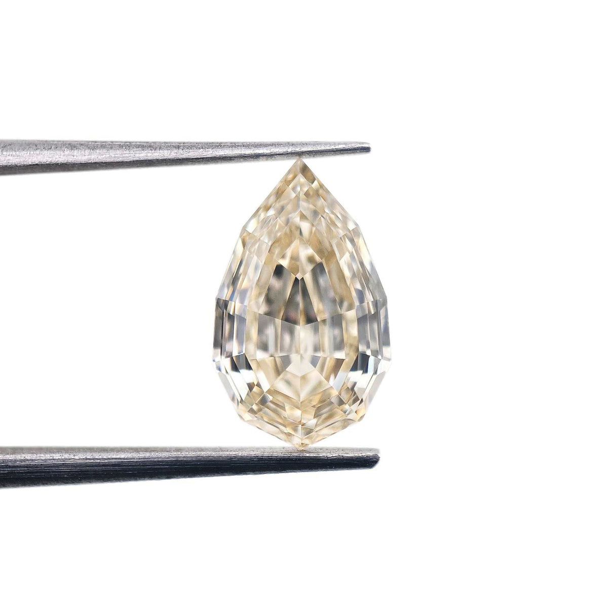 2.38ct | N/VS1 Pear Shape Lattice Cut Diamond (GIA) - Modern Rustic Diamond