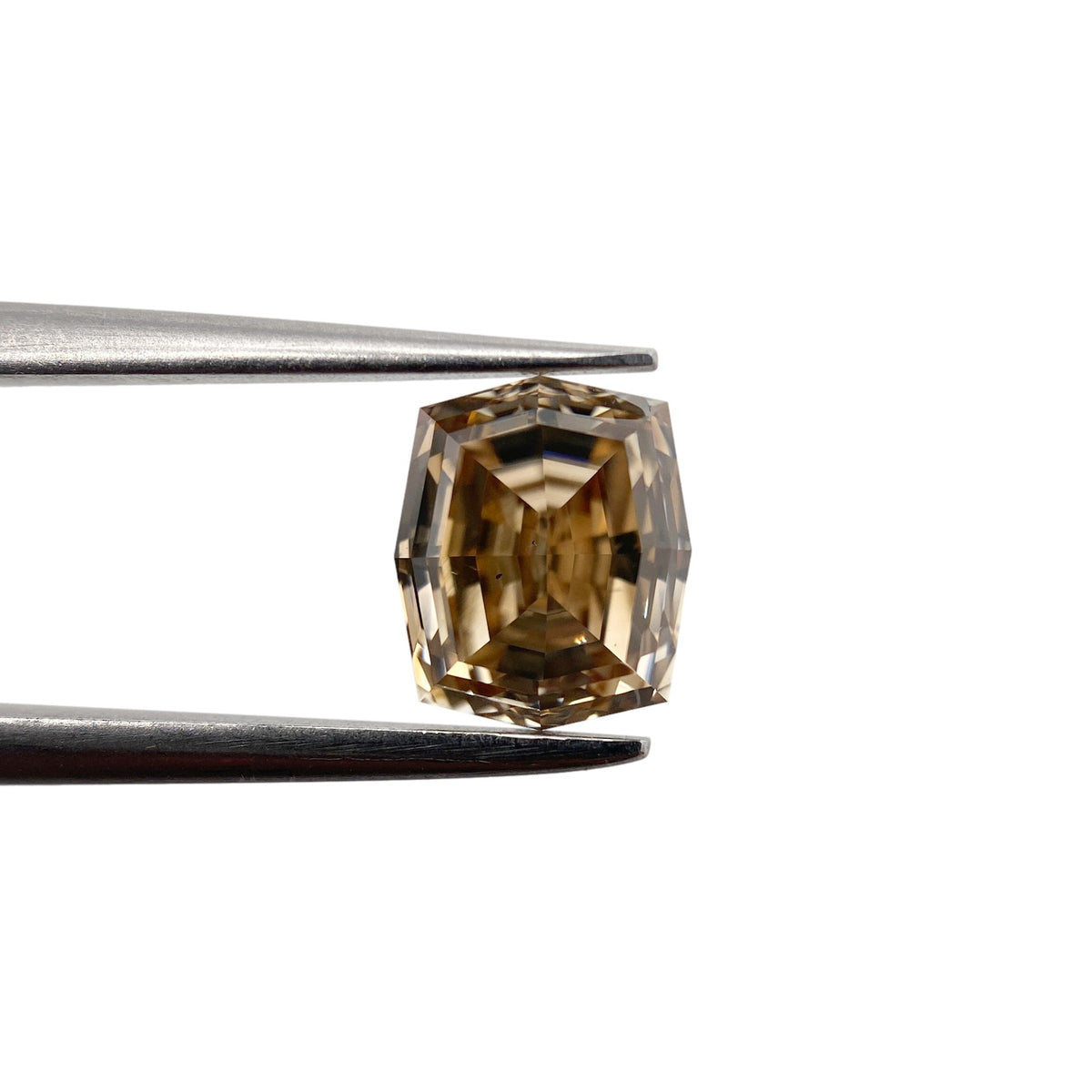 1.57ct | Champagne VVS Octagonal Shape Step Cut Diamond - Modern Rustic Diamond