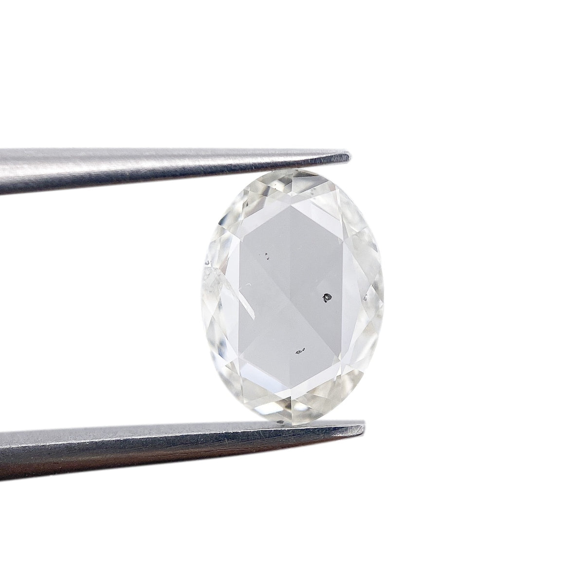 0.79ct | F-G/SI Oval Shape Rose Cut Diamond - Modern Rustic Diamond