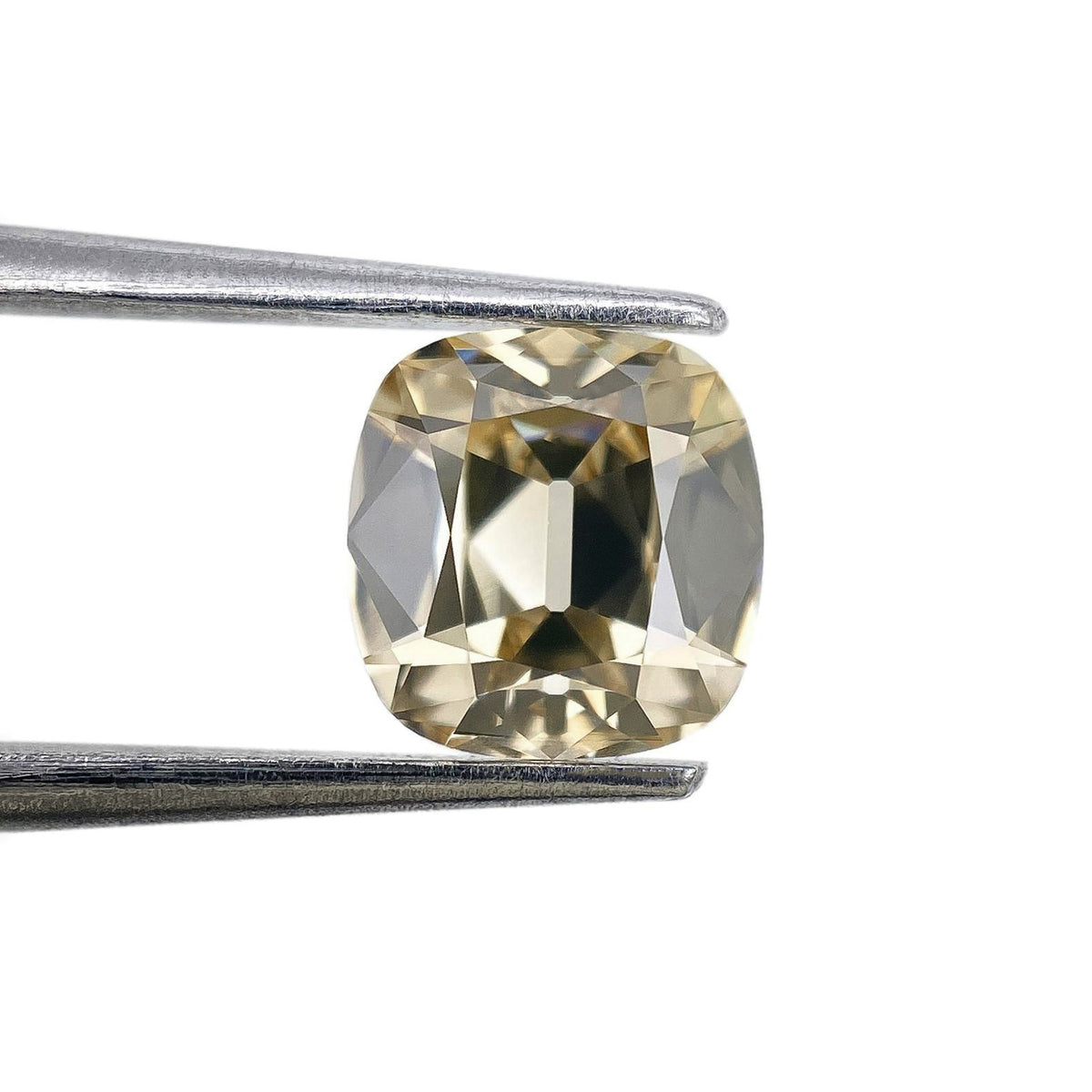 1.07ct | Fancy Light Brownish Yellow VS1 Cushion Shape Old Mine Cut Diamond (GIA) - Modern Rustic Diamond