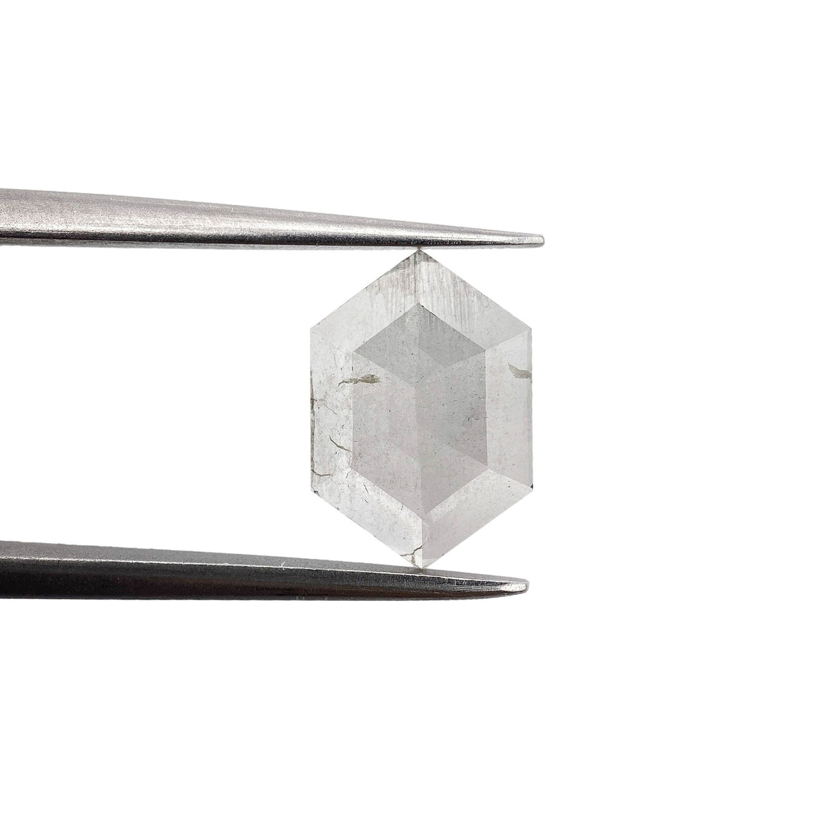 1.36ct | Rustic Hexagon Shape Rose Cut Diamond - Modern Rustic Diamond