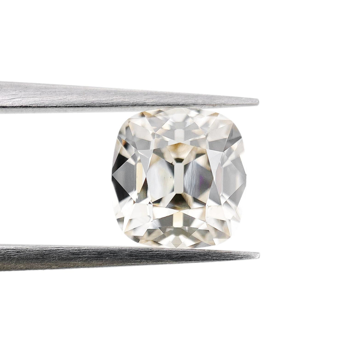1.67ct | K/VS2 Cushion Shape Old Mine Cut Diamond (IGI) - Modern Rustic Diamond