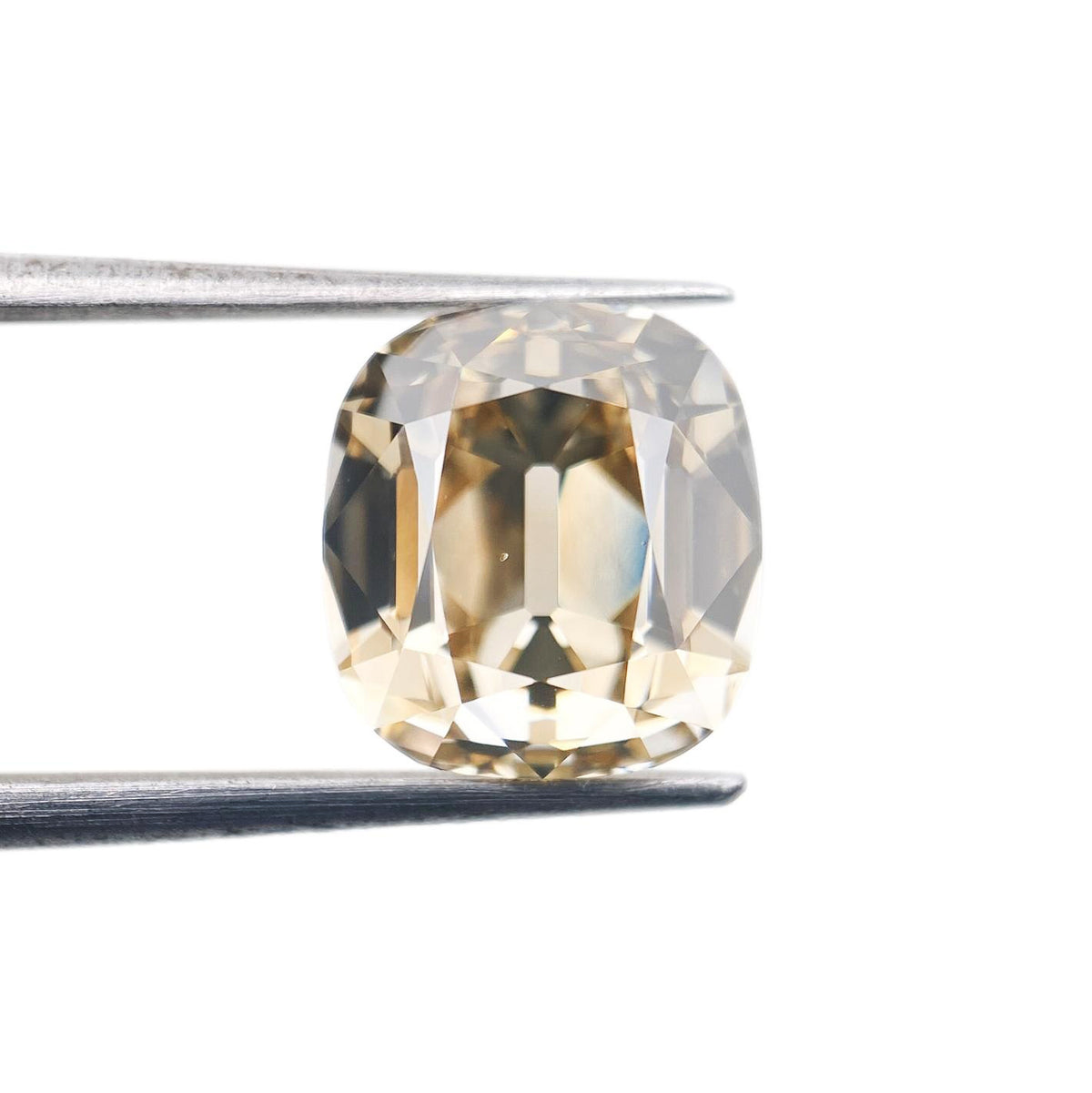 4.66ct | Fancy Light Brown VS2 Cushion Shape Vintage Old Mine Cut Diamond (GIA) - Modern Rustic Diamond