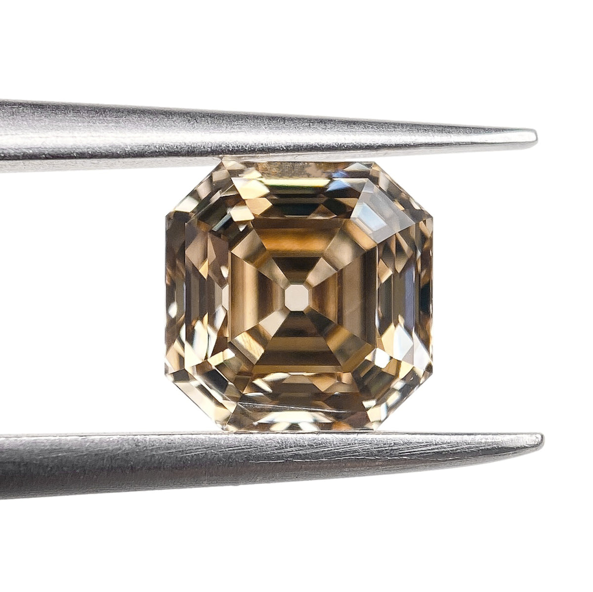 1.41ct | Cognac VS1 Asscher Shape Step Cut Diamond (GIA) - Modern Rustic Diamond