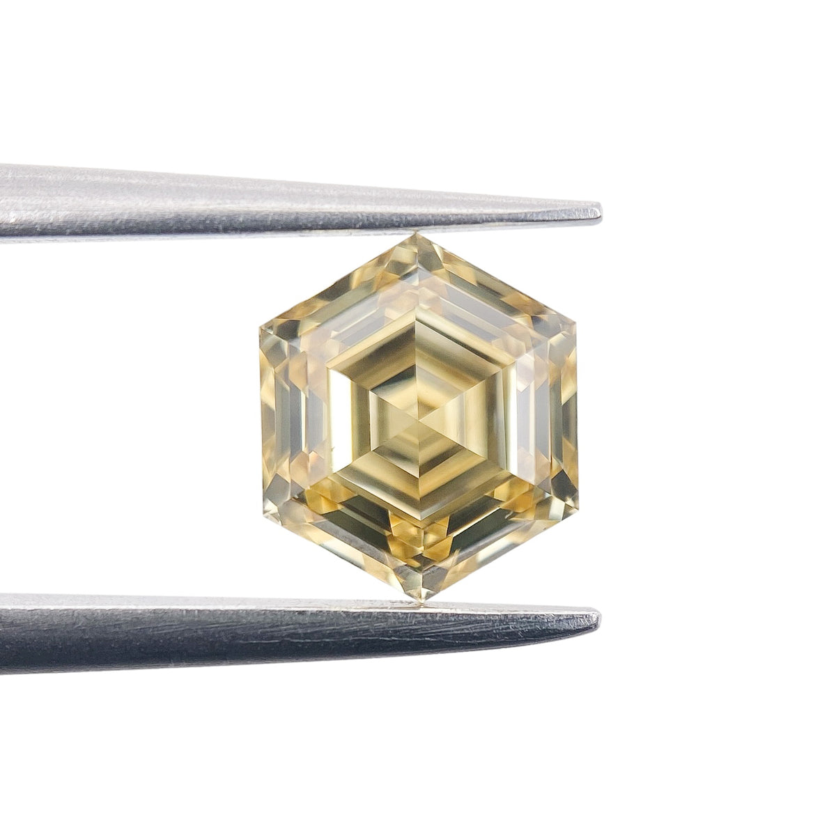 1.25ct | Fancy Brownish Yellow VS1 Hexagon Shape Step Cut Diamond (GIA) - Modern Rustic Diamond