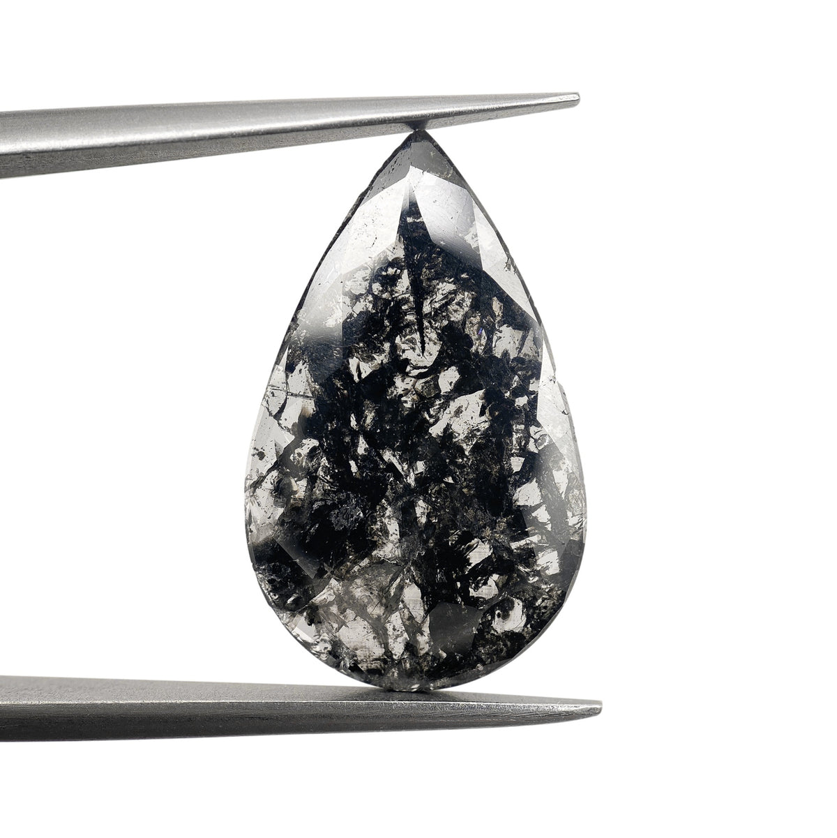 2.96ct | Rustic Pear Shape Rose Cut Diamond - Modern Rustic Diamond