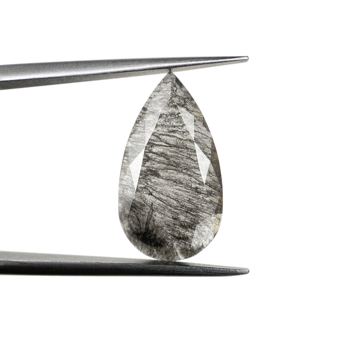 3.84ct | Rustic Pear Shape Rose Cut Diamond - Modern Rustic Diamond