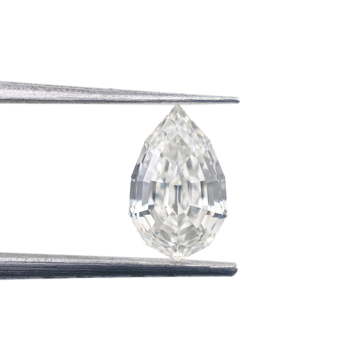 1.24ct | H/SI1 Pear Shape Step Cut Diamond (GIA) - Modern Rustic Diamond