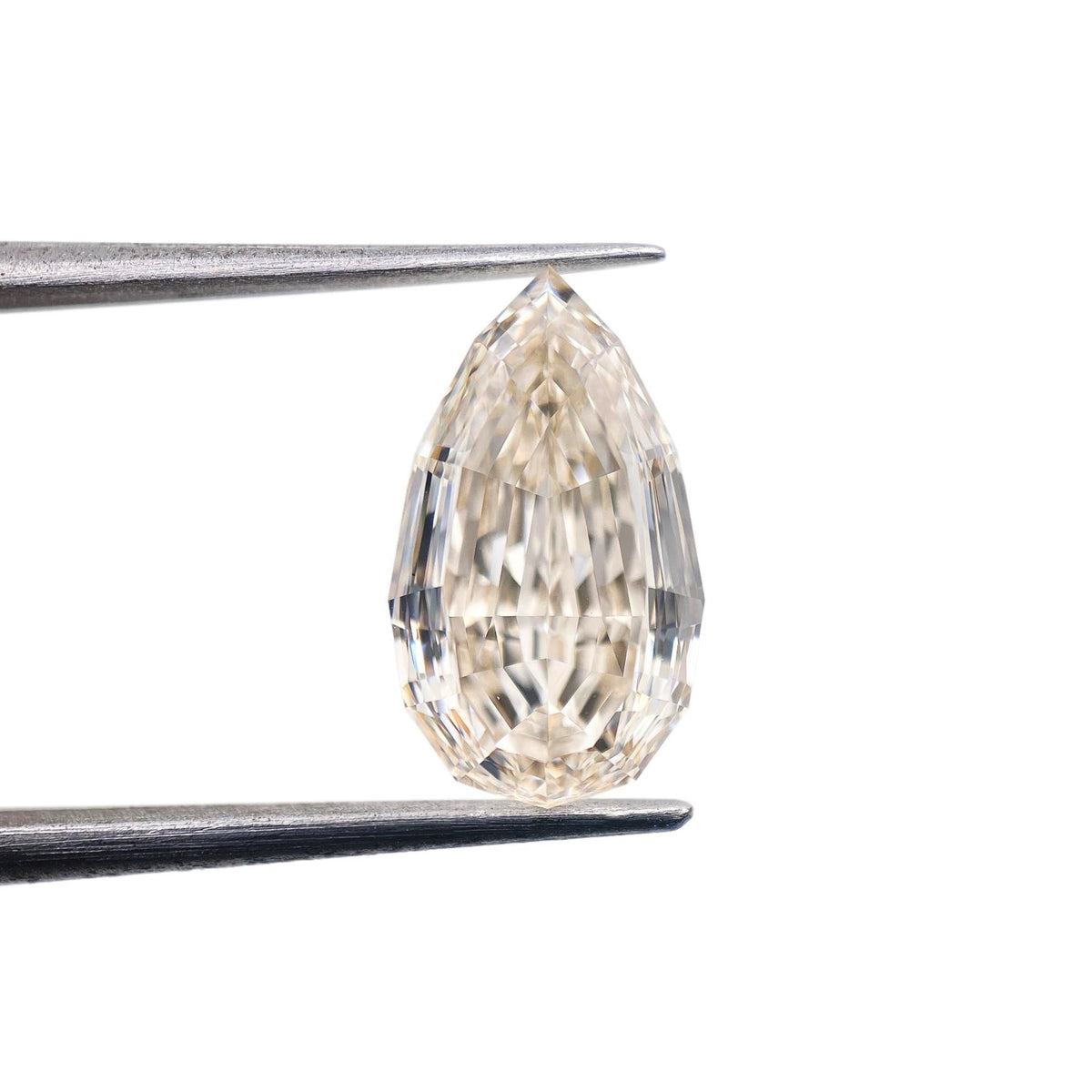 4.51ct | M/VVS1 Pear Shape Step Cut Diamond (GIA) - Modern Rustic Diamond