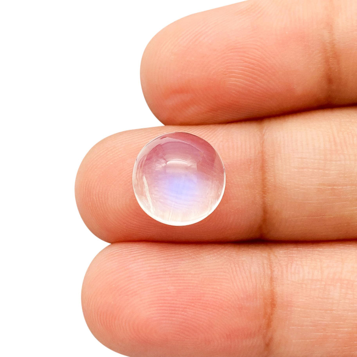 4.11ct |  Round Shape  Moonstone - Modern Rustic Diamond