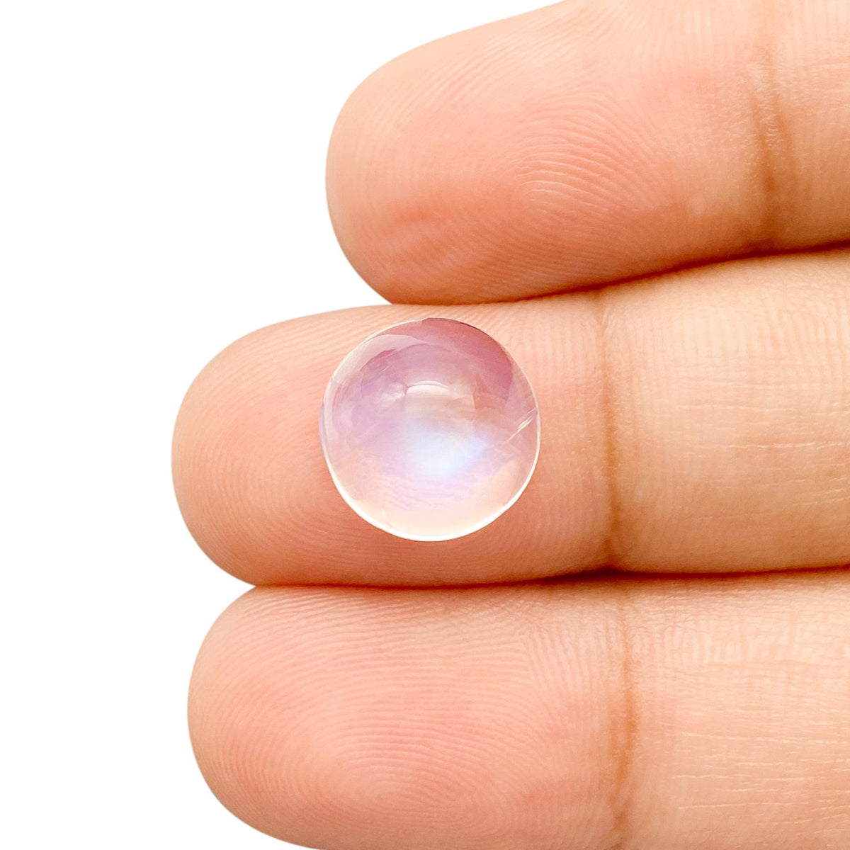 4.17ct |  Round Shape  Moonstone - Modern Rustic Diamond