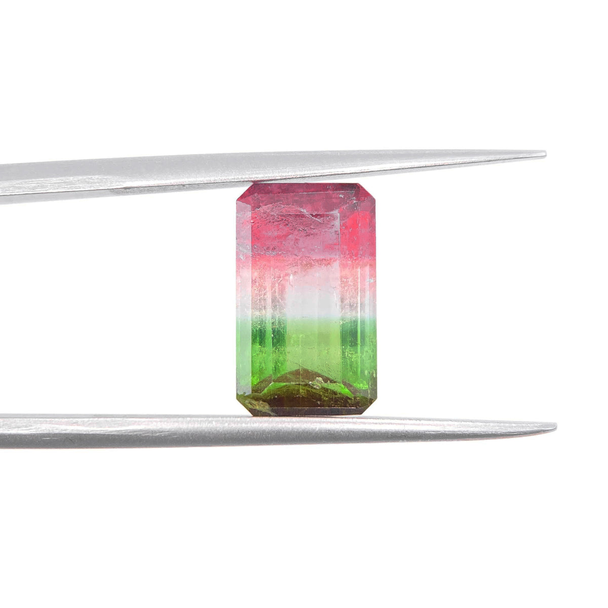 4.26ct |  Emerald Shape Step Cut Tourmaline - Modern Rustic Diamond