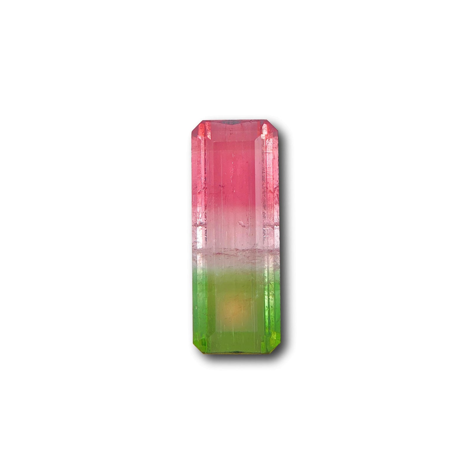 4.35ct |  Emerald Shape Step Cut Tourmaline - Modern Rustic Diamond