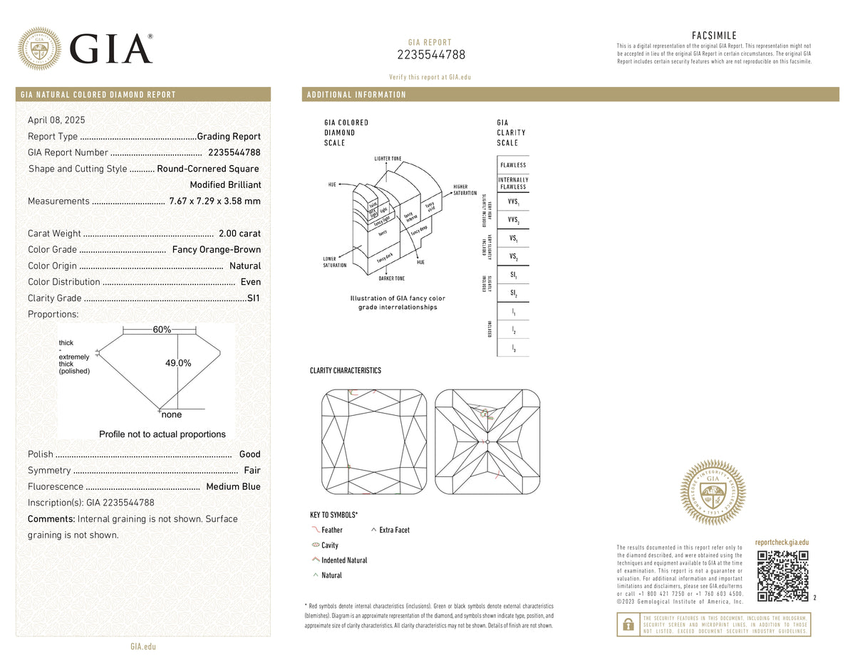 2.00ct | Champagne SI1 Cushion Shape Brilliant Cut Diamond (GIA) - Modern Rustic Diamond